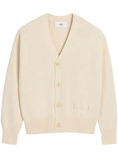 Ami Alexandre Mattiussi Ami Paris Sweaters In Neutral