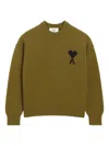 Ami Alexandre Mattiussi Ribbed Crewneck Sweater With Long Sleeves