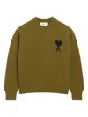 Ami Alexandre Mattiussi Ribbed Crewneck Sweater With Long Sleeves In Multi