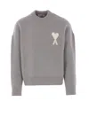 Ami Alexandre Mattiussi Sweater Ami Paris Men Color Grey In Gray