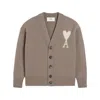 Ami Alexandre Mattiussi Ami Paris Sweaters In Beige