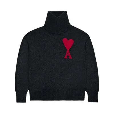 Ami Alexandre Mattiussi Ami Paris Sweaters In Black