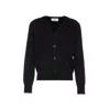 Ami Alexandre Mattiussi V-neckline Cardigan With Ribbed Cuffs And Hem In Black