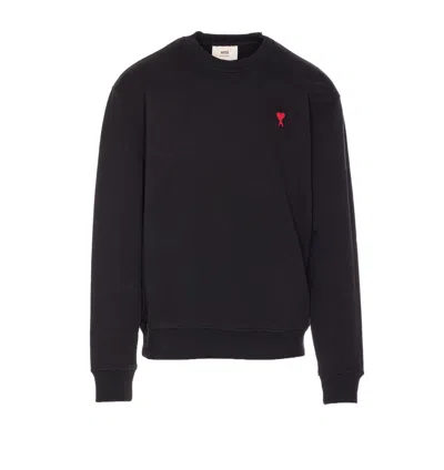 Ami Alexandre Mattiussi Ami Paris Sweaters In Black