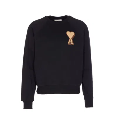 Ami Alexandre Mattiussi Ami Paris Sweaters In Black