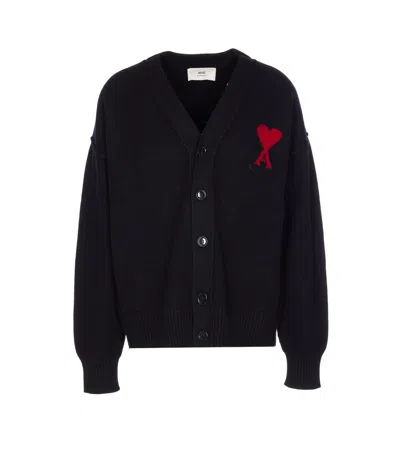 Ami Alexandre Mattiussi Ami Paris Sweaters In Black