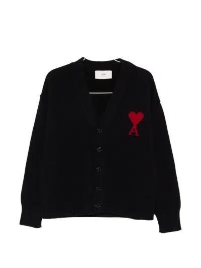 Ami Alexandre Mattiussi Ami Paris Sweaters In Black