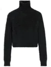 Ami Alexandre Mattiussi Brushed-effect Cotton Jumper In Black
