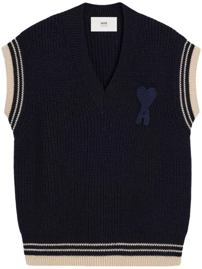 Ami Alexandre Mattiussi Ami Paris Sweaters In Blue