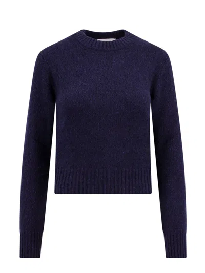 Ami Alexandre Mattiussi Pullover Ami Paris Damen Farbe Blau In 430