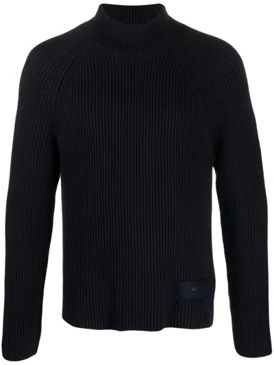 Ami Alexandre Mattiussi Ami Paris Sweaters In Blue