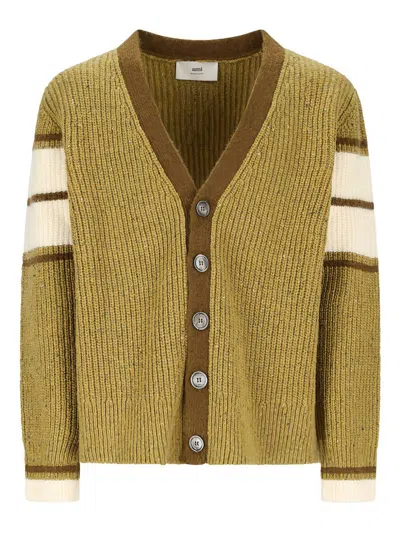 Ami Alexandre Mattiussi Ami Paris Sweaters In Brown
