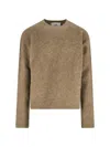 Ami Alexandre Mattiussi Ami Paris Ami Paris Alpaca Blend Crew Neck Sweater In Brown