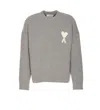 Ami Alexandre Mattiussi Sweater Ami Paris Men Color Grey In Gray