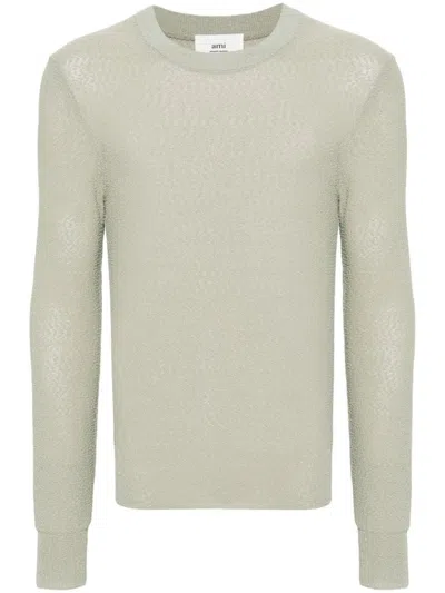 Ami Alexandre Mattiussi Ami Paris Sweaters In Green