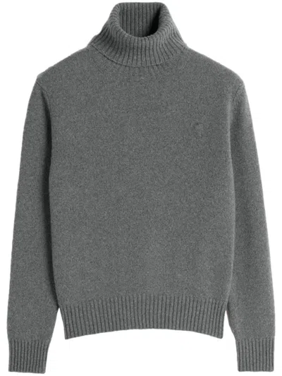 Ami Alexandre Mattiussi Ami Paris Sweaters In Grey