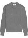Ami Alexandre Mattiussi Cashmere-blend Crew-neck Jumper In Grey