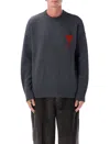 Ami Alexandre Mattiussi Ami Paris Sweaters In Gray