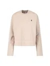 Ami Alexandre Mattiussi Ribbed Knitwear Sweater With Long Sleeves In Neutral