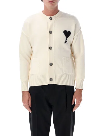 Ami Alexandre Mattiussi Ami Paris Sweaters In Neutral