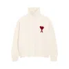Ami Alexandre Mattiussi Ami Paris Turtleneck Sweater Ami De Coeur White Men In Neutral