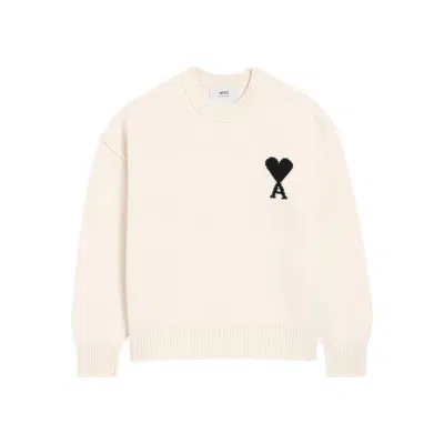 Ami Alexandre Mattiussi Ami Paris Sweaters In White