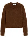 Ami Alexandre Mattiussi Alpaca-mohair Blend Brushed Sweater In Wildcat