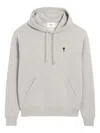 Ami Alexandre Mattiussi Ami Paris Ami Paris Grey Cotton Ami De Coeur Hoodie In Gray