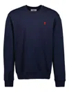Ami Alexandre Mattiussi Long-sleeved Sweater In Blue