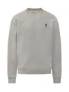 Ami Alexandre Mattiussi Ami Paris Sweatshirt In Grey