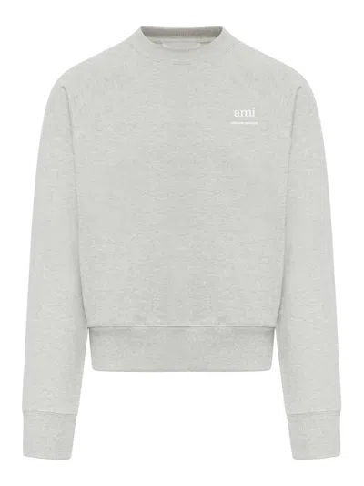Ami Alexandre Mattiussi Ami Paris Sweatshirt In Grey