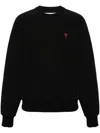 Ami Alexandre Mattiussi Ami Paris Logo-embroidered Stretch-cotton Sweatshirt