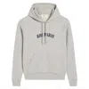 Ami Alexandre Mattiussi Ami Paris Logo Cotton Hoodie In Gray
