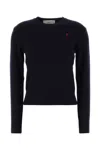 Ami Alexandre Mattiussi Midnight Blue Wool Sweater In Blue