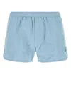 Ami Alexandre Mattiussi Nylon Swim Shorts Featuring Elastic Waistband In Blue