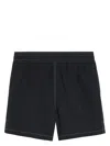 Ami Alexandre Mattiussi Swim Shorts Nylon Contrast Stitching In Black