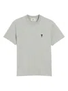 Ami Alexandre Mattiussi Ami Paris T-shirt Ami De Coeur Grey In Cotton Men In Gray
