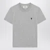 Ami Alexandre Mattiussi Ami Paris T-shirt Ami De Coeur Grey In Cotton Men In Gray