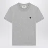 Ami Alexandre Mattiussi Logo Heavy Cotton T-shirt In Blue