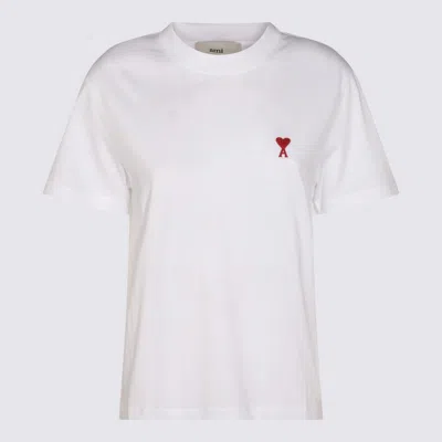 Ami Alexandre Mattiussi Ami Paris T-shirt E Polo Bianco In White