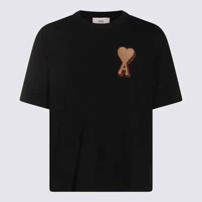 Ami Alexandre Mattiussi Ami Paris T-shirt E Polo Nero In Black