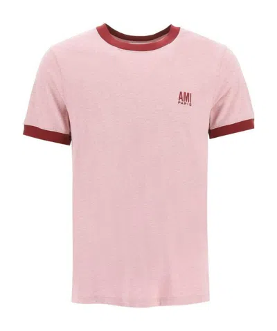 Ami Alexandre Mattiussi Ami Paris T-shirt In Pink