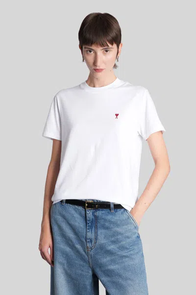 Ami Alexandre Mattiussi Ami Paris T-shirt In White