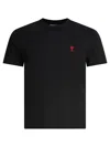 Ami Alexandre Mattiussi Logo-embroidered Organic Cotton-jersey T-shirt