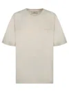 Ami Alexandre Mattiussi Ami Paris Raglan Sleeve Embroidered T Shirt In White