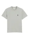 Ami Alexandre Mattiussi Ami Paris T-shirt Ami De Coeur Grey In Cotton Men In Gray