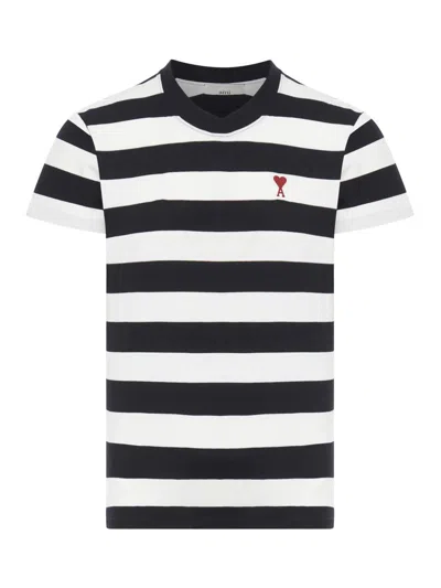 Ami Alexandre Mattiussi Ami Paris T-shirts In Striped