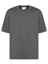 Ami Alexandre Mattiussi Anthracite Grey Ami De Coeur T-shirt In Gray