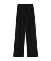 Ami Alexandre Mattiussi Wide Legged Pinstripe Trousers With In Black