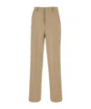 Ami Alexandre Mattiussi Ami Paris Cappuccino Wool Pant In Nude